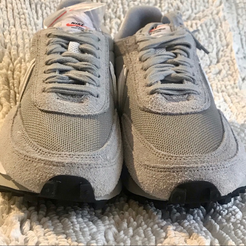 🎉Nike x Sacai x Fragment LDWaffle Sneaker Ltd Ed. Grey/White Men 9/Women 10.5 - Picture 8 of 16